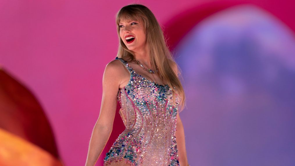 FILE - Taylor Swift performs during "The Eras Tour" in Nashville, Tenn., May 5, 2023. (AP Photo/George Walker IV, File)