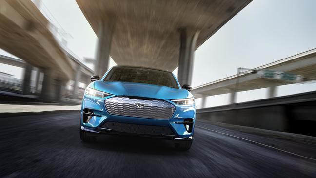 In addition to blistering acceleration, the Mustang Mach-E GT Performance Edition is equipped with MagneRide Damping System, an adaptive suspension technology that lets drivers hug the road while delivering an exciting, comfortable ride.  {&nbsp;}(Image courtesy of Ford Motor Co.)