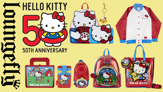 Hello Kitty 50th Anniversary (photo: Loungefly /{&nbsp;} Sanrio)