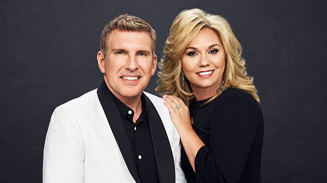 Todd Chrisley made some cracks about his wife Julie's hair after they both spent time in prison. (Photo by: Tommy Garcia/USA Network/NBCU Photo Bank/NBCUniversal via Getty Images)