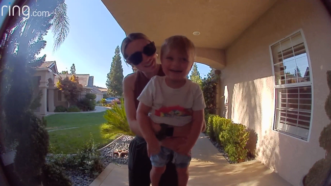 2-year-old calls dad at work with Ring doorbell camera (Courtesy: Nolan Stempson)