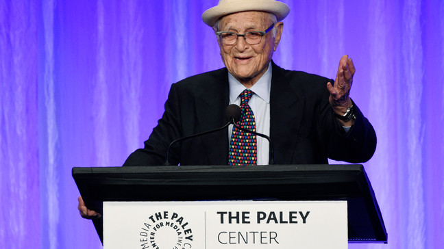 FILE - Honoree Norman Lear makes his speech at "The Paley Honors: A Special Tribute to Television's Comedy Legends" at the Beverly Wilshire Hotel, Thursday, Nov. 21, 2019, in Beverly Hills, Calif. Lear, the writer, director and producer who revolutionized prime time television with such topical hits as "All in the Family" and âMaudeâ and propelled political and social turmoil into the once-insulated world of sitcoms, has died, Tuesday, Dec. 5, 2023.. He was 101.  (Photo by Chris Pizzello/Invision/AP, File)