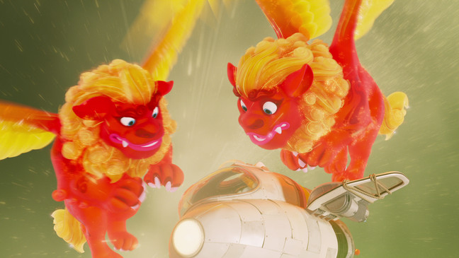 OVER THE MOON - (Pictured) "Foo Dogs".  (Photo: Netflix) 