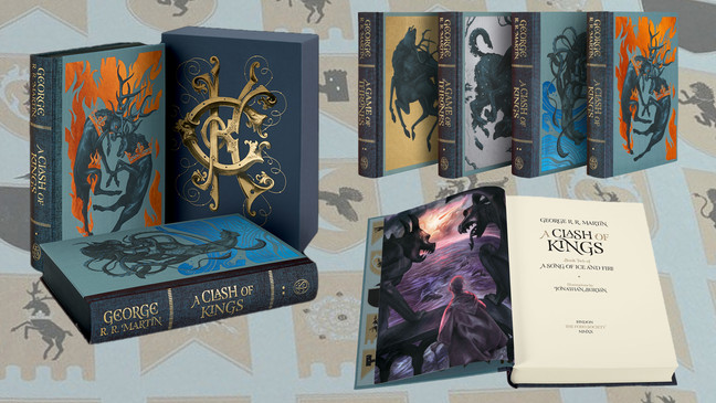 Following their gorgeous release of{&nbsp;}George R. R. Martin's "A Game of Thrones" with "A Clash of Kings," the second volume from{&nbsp;} the "A Song of Ice and Fire" series. (Photo: Folio Society){&nbsp;}