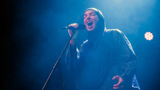 FILE - Irish singer Sinead O'Connor performs at Akvarium Klub in Budapest, Hungary, Dec. 9, 2019.{&nbsp;} (Marton Monus/MTI via AP, File)