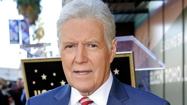 Alex Trebek, host of "Jeopardy!" attends a ceremony honoring the show's executive producer Harry Friedman with a star on the Hollywood Walk of Fame in Los Angeles, in this Friday, Nov. 1, 2019, file photo. (Photo by Richard Shotwell/Invision/AP, File)