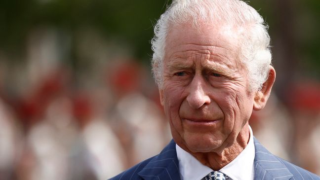 FILE - Britain's King Charles III attends a ceremony at the Arc de Triomphe in Paris, Wednesday, Sept. 20, 2023. King Charles III was admitted to a private London hospital on Friday, Jan. 26, 2024, to undergo a âcorrective procedureâ for an enlarged prostate, Buckingham Place said. (Yoan Valat, Pool via AP, File)