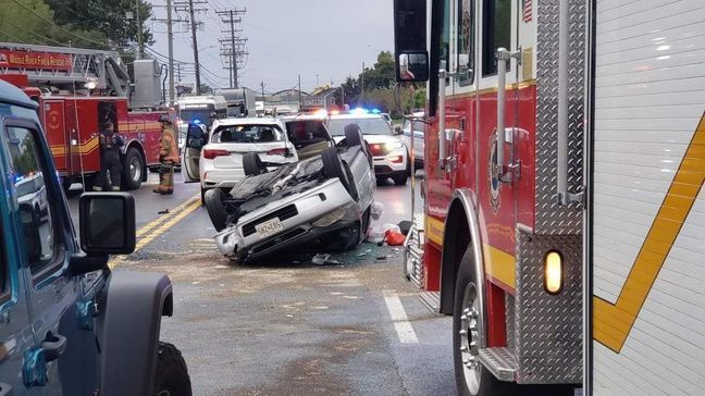 Pregnant Baltimore County firefighter springs to action, helping those in car crash (Photo: Bowleys Quarters Volunteer Fire Rescue & Marine)