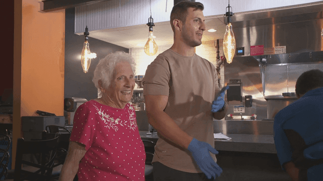 Ross Smith and Grandma created what they say is the world's largest Oreo at 175 pounds. (WSYX)