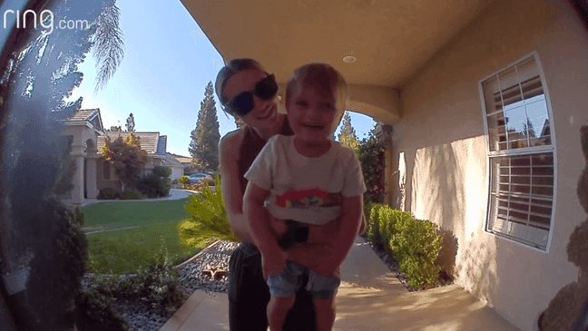 2-year-old calls dad at work with Ring doorbell camera (Courtesy: Nolan Stempson)