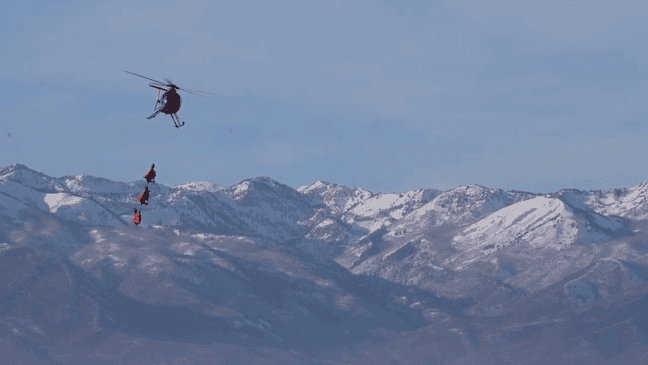 {p}With the holiday season in full swing, some might mistaken the deer being flown over Utah as part of Santa's team. However, officials with the Utah Division of Wildlife Resources said it is part of an annual effort to help monitor and learn about deer migration patterns. (Photo: Utah DWR){/p}