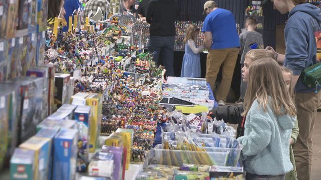 The event showcased the largest collection of LEGO Creations ever assembled under one roof, Sunday, April 21, 2024. (Photo by Julia Coburn/WHAM)