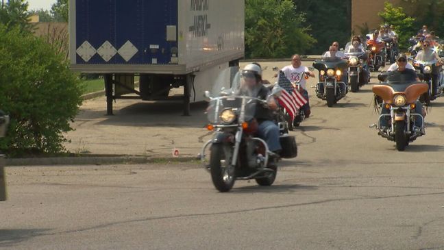 "Harleys Against Heroin" riders roar against drug abuse for 10th year in Cincinnati. (WKRC)