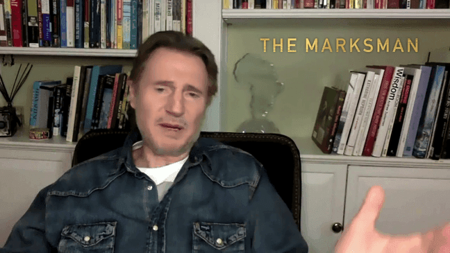 Liam Neeson tells Ryan Painter about the characters and themes that pulled him into The Marksman (Video: Briarcliff Entertainment)