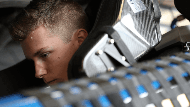 DAYTONA BEACH, FL - FEBRUARY 09: Matt Tifft, driver of the #36 Speedco Ford, during practice for the Monster Energy NASCAR Cup Series 61st Annual Daytona 500 at Daytona International Speedway on February 9, 2019 in Daytona Beach, Florida. (Photo by Chris Graythen/Getty Images)