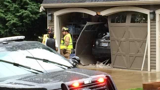 A 15-year-old driver in Edmonds, Wash. caused quite a bit of damage Saturday, March 11, 2017 while driving with his mother. (KOMO)