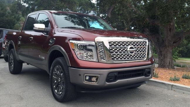 2017 Nissan Titan  Platinum trim (Photo by Jill Ciminillo)