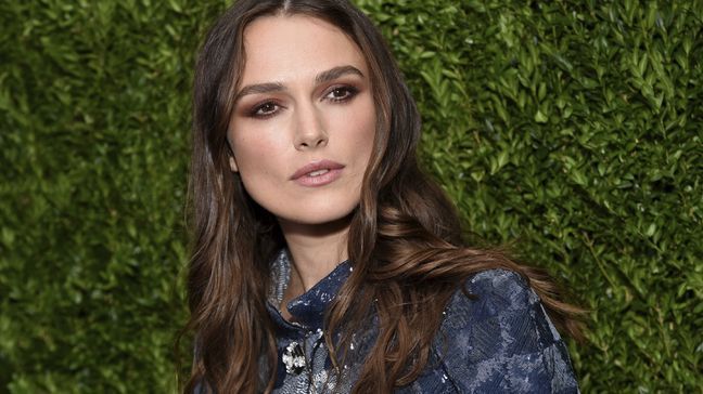 FILE - This Sept. 6, 2016 file photo shows actress Keira Knightley at the CHANEL Fine Jewelry Dinner to celebrate the debut of The Jewel Box Boutique at Bergdorf Goodman in New York. (Photo by Evan Agostini/Invision/AP, File)