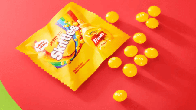 French's Yellow Mustard-flavored Skittles. (McCormick & Company)