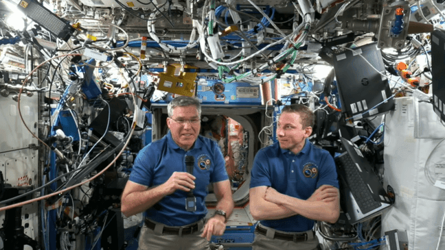 Astronauts aboard the International Space Station spoke with music artist and Utah resident Post Malone in celebration of Earth Day 2023. (Photo: NASA)