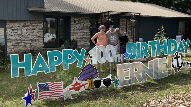 'Eat, drink, and make merry!' Advice from a Texas WWII veteran on his 100th birthday (Photo: Reiver family)