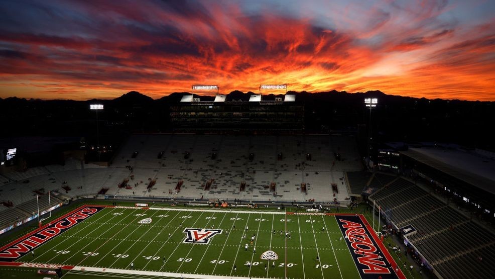 TUCSON, ARIZONA - SEPTEMBER 16: A general overview of Arizona Stadium before the college football game between the Arizona Wildcats and the UTEP Miners on September 16, 2023 in Tucson, Arizona. (Photo by Chris Coduto/Getty Images)