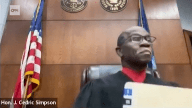 Washtenaw County Judge Cedric Simpson orders man to 558 days in jail for contempt of court after defendant responds using profanity. (CNN)