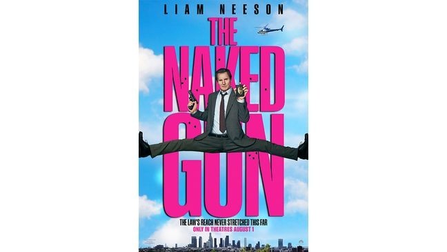 Liam Neeson plays on his tough guy persona in "The Naked Gun." (Courtesy: Paramount Pictures)