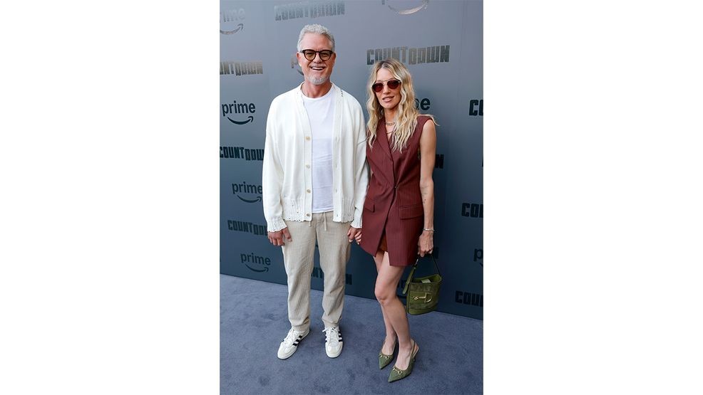 Image for story: Eric Dane walks first red carpet since ALS diagnosis with girlfriend Janell Shirtcliff