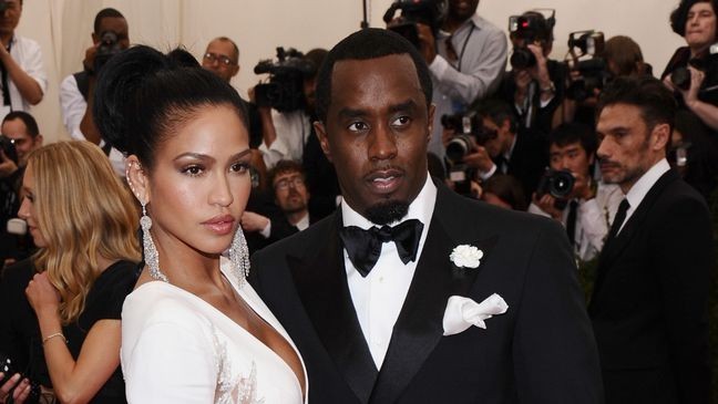 FILE - Cassie Ventura, left, and Sean "Diddy" Combs appear at The Metropolitan Museum of Art's Costume Institute benefit gala celebrating "China: Through the Looking Glass" in New York on May 4, 2015. (Photo by Charles Sykes/Invision/AP, File)