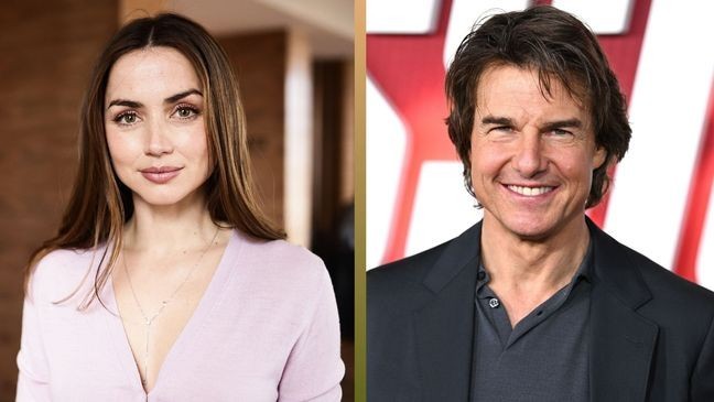 Ana de Armas and Tom Cruise were spotted hand in hand strolling through Vermont together over the weekend. (Photo by Greg Doherty/Getty Images for Lionsgate/Bryan Bedder/Getty Images for Paramount Pictures)