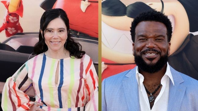 (L-R) Alex Borstein and Craig Robinson at"The Bad Guys 2" in Hollywood, California. (Credit: Kevin Winter/Getty Images)