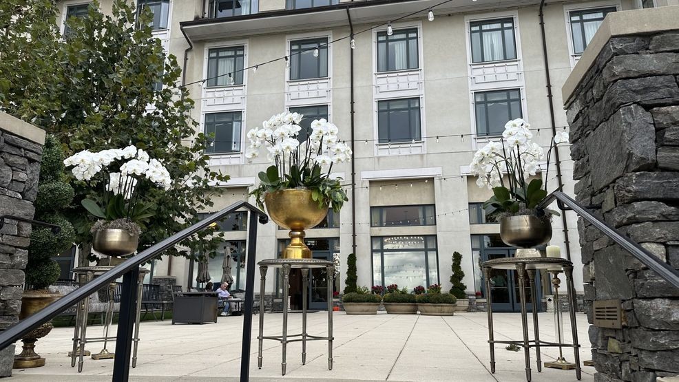 MAY 2025 - The Biltmore Estate decorated for a wedding. (Credit: Katie Kasben){p}{/p}