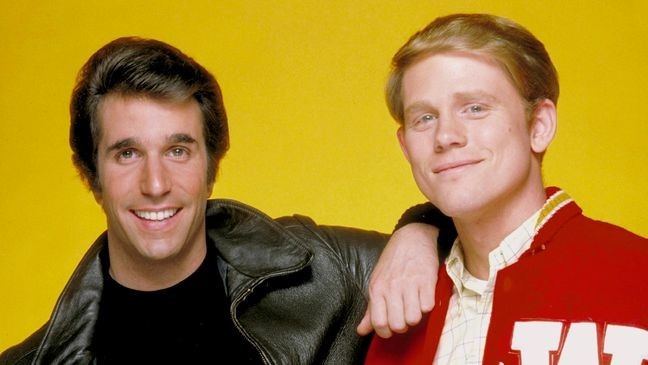 UNITED STATES - FEBRUARY 07:  HAPPY DAYS - 1978, Henry Winkler. Ron Howard  (Photo by ABC Photo Archives/Disney General Entertainment Content via Getty Images)