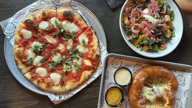 Jelly Roll's speakeasy Buddy's Backroom offers curated bites, pictured here. The space is located on the third floor of his downtwon Nashville venue Goodnight Nashville. (Photo: FOX 17 News)