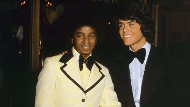 Michael Jackson and Donny Osmond in 1974. (Photo by Frank Edwards/Fotos International/Getty Images)