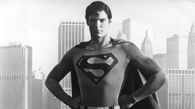Christopher Reeve played Superman in the first big screen adaptation of the comic book in{&nbsp;} 1978.{&nbsp;} (Photo by Keystone/Getty Images)