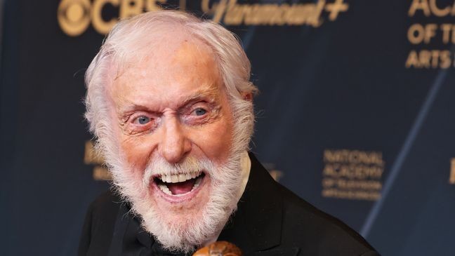 LOS ANGELES, CALIFORNIA - JUNE 07: Dick Van Dyke, winner, poses at the 51st annual Daytime Emmys Awards at The Westin Bonaventure Hotel & Suites, Los Angeles on June 07, 2024 in Los Angeles, California. (Photo by Rodin Eckenroth/Getty Images)