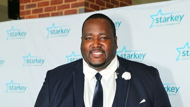 ST PAUL, MN - JULY 15:  Quinton Aaron walks the red carpet at the 2018 So the World May Hear Awards Gala benefitting Starkey Hearing Foundation at the Saint Paul RiverCentre on July 15, 2018 in St. Paul, Minnesota.  (Photo by Adam Bettcher/Getty Images for  Starkey Hearing Foundation )
