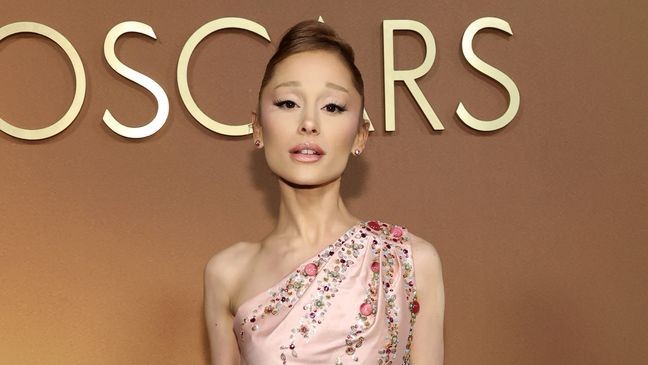 HOLLYWOOD, CALIFORNIA - NOVEMBER 16: Ariana Grande attends the 16th Governors Awards at The Ray Dolby Ballroom on November 16, 2025 in Hollywood, California. (Photo by Amy Sussman/Getty Images)