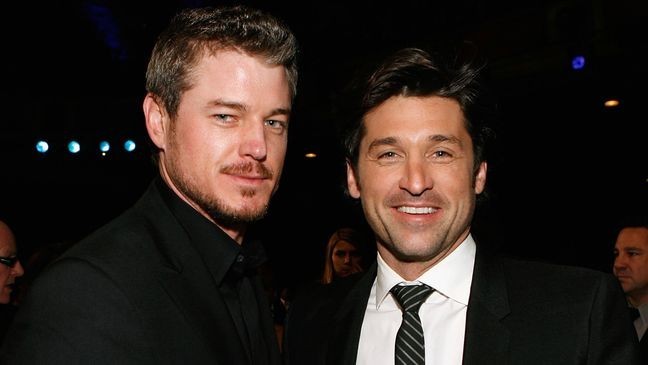 LOS ANGELES, CA - JANUARY 09:  Actors Eric Dane (L) and Patrick Dempsey pose in the audience during the 33rd Annual People's Choice Awards held at the Shrine Auditorium on January 9, 2007 in Los Angeles, California.  (Photo by Frank Micelotta/Getty Images for PCA)
