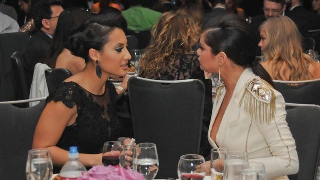 LOS ANGELES, CA - NOVEMBER 08: (EXCLUSIVE COVERAGE)  Actress Francia Raisa and actress / singer Selena Gomez attend the Unlikely Heroes' 3rd Annual Awards Dinner And Gala at Sofitel Hotel on November 8, 2014 in Los Angeles, California.  (Photo by Vivien Killilea/Getty Images for Unlikely Heroes)