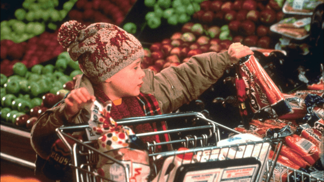Culkin did improvise some of the lines in the grocery store scene. (20th Century Fox)