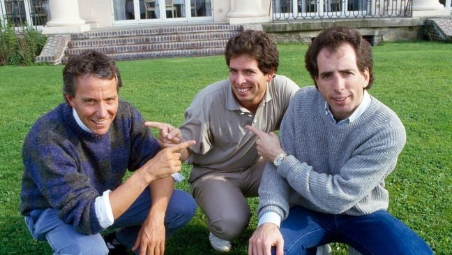 American directors Jim Abrahams, David and Jerry Zucker at the Deauville film festival. (Photo by Sergio Gaudenti/Sygma via Getty Images)