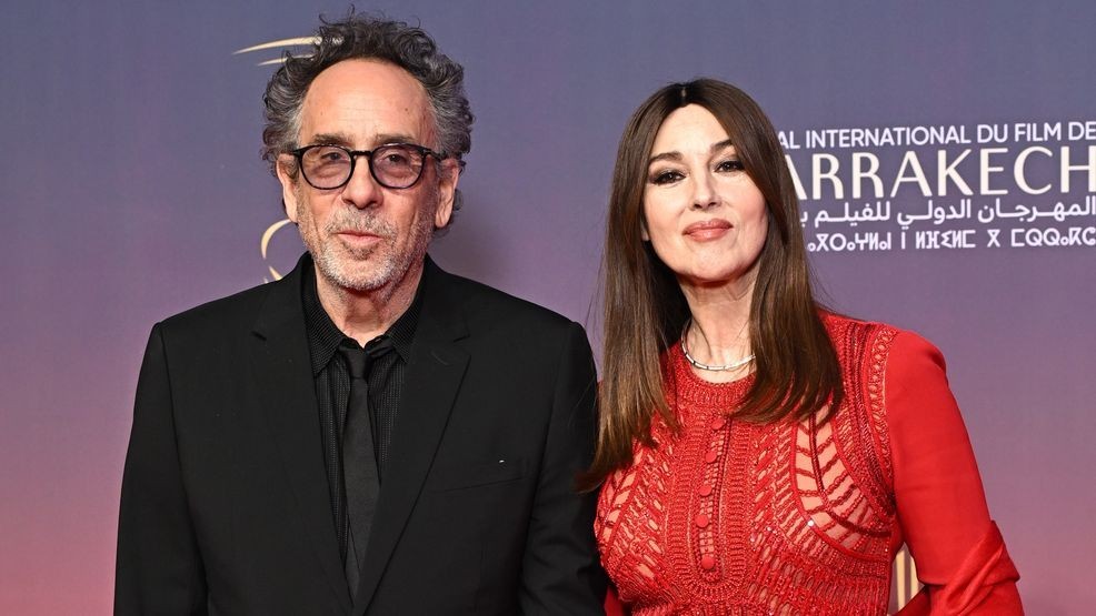 Image for story: Tim Burton and Monica Belluci split after two years together