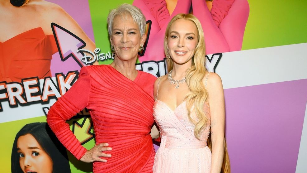 Image for story: Lindsay Lohan, Jamie Lee Curtis & Chad Michael Murray for the 'Freakier Friday' premiere