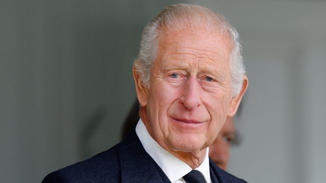 BRAEMAR, SCOTLAND - SEPTEMBER 06: (EMBARGOED FOR PUBLICATION IN UK NEWSPAPERS UNTIL 24 HOURS AFTER CREATE DATE AND TIME) King Charles III (wearing a black tie following the death of Katharine, Duchess of Kent) attends the Braemar Royal Highland Gathering at The Princess Royal and Duke of Fife Memorial Park on September 6, 2025 in Braemar, Scotland. (Photo by Max Mumby/Indigo/Getty Images)