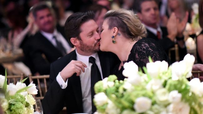 PHOENIX, AZ - MARCH 28:  Brandon Blackstock (L) and singer/songwriter Kelly Clarkson attend Muhammad Ali's Celebrity Fight Night XXI at the JW Marriott Phoenix Desert Ridge Resort & Spa on March 28, 2015 in Phoenix, Arizona.  (Photo by Michael Buckner/Getty Images for Celebrity Fight Night)