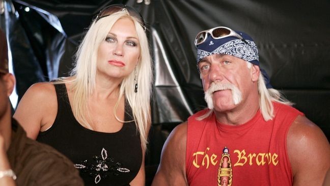 Linda Hogan posted a tribute to her late ex-husband, Hulk Hogan. (Photo by Vince Bucci/Getty Images)