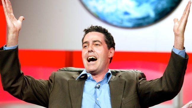 BEVERLY HILLS, CA - JULY 16:  Host Adam Carolla attends the panel discussion for "The Adam Carolla Project" during the Discovery Networks' TLC presentation at the 2005 Television Critics Association Summer Press Tour at the Beverly Hilton Hotel on July 16, 2005 in Beverly Hills, California. (Photo by Frederick M. Brown/Getty Images)